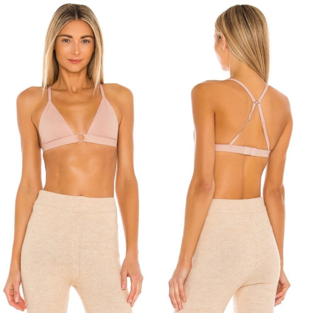 Nwt Free People Oh Scuba Bralette Antique Shell Size XS Bra New With Tags Pink